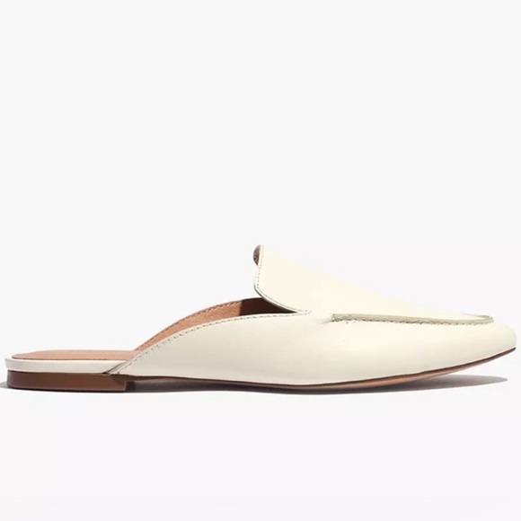 New Madewell Frances Skimmer Mule Ashen White Flats Size 8.5 M Women - Picture 2 of 6